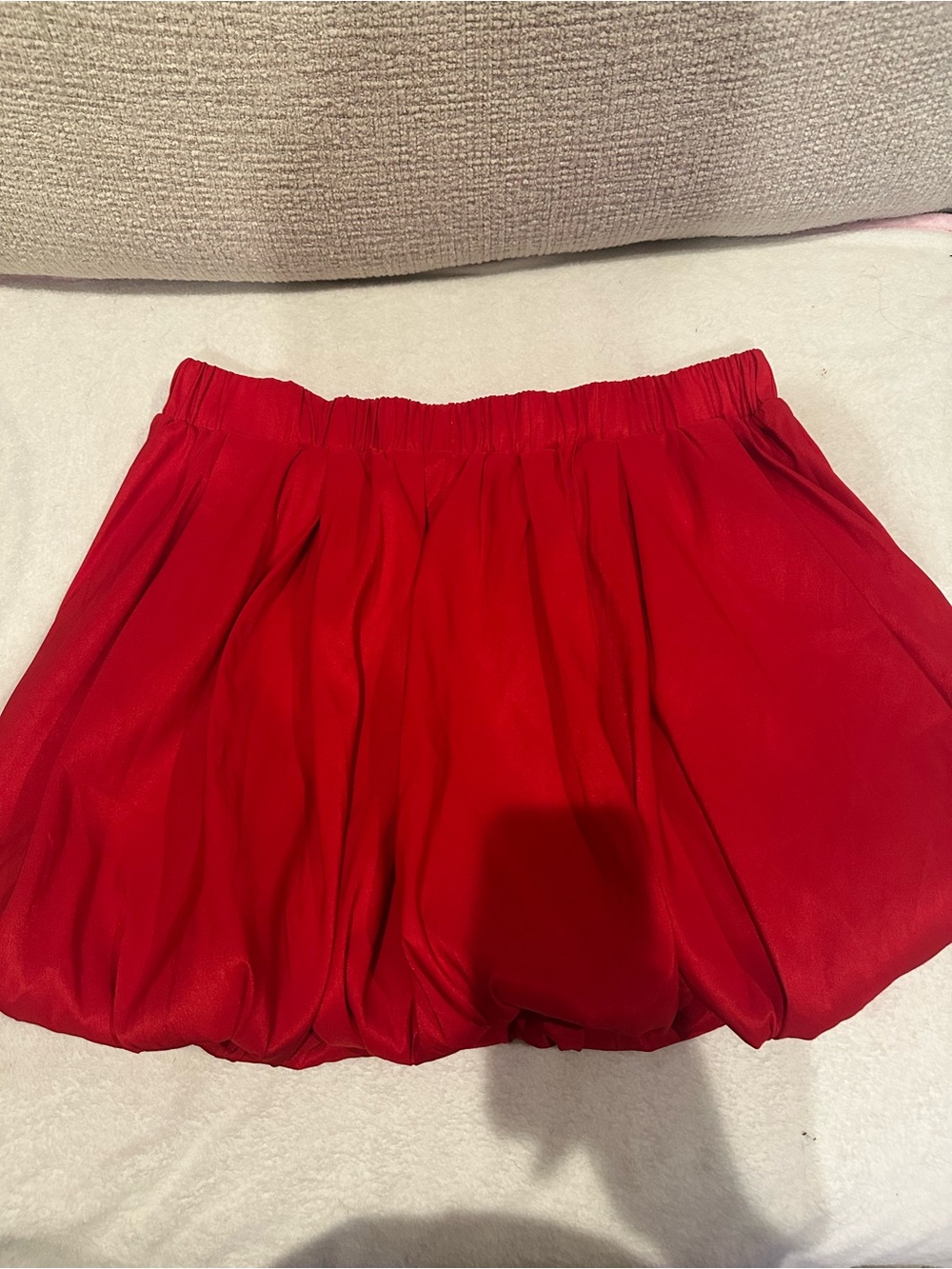 a new day Red Bubble Skirt with Elastic Waist Size Large